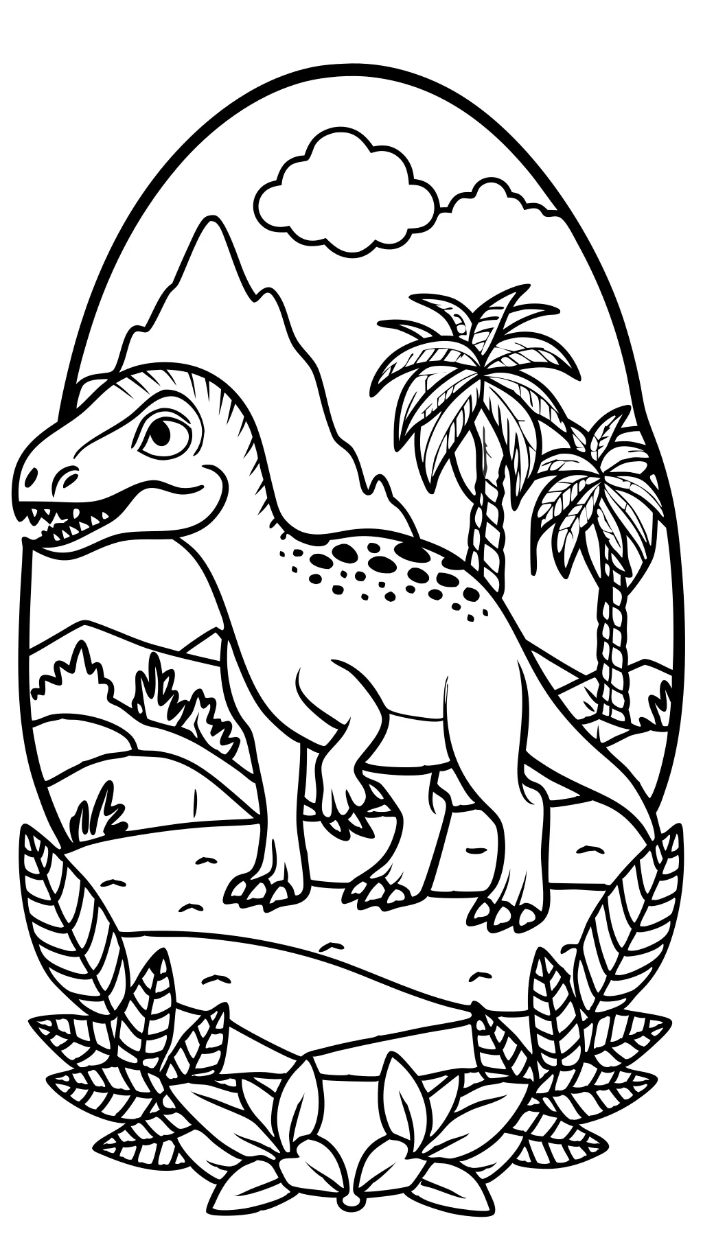 Página para colorear de Pachycephalosaurus